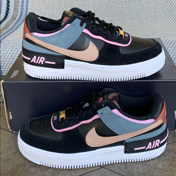 NIKE W AF1 SHADOW RTL black/MTLC red bronze NIKE W AF1 SHADOW RTL black/MTLC red bronze